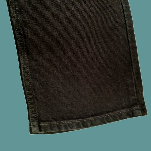 New Vintage 90s Wrangler Brown Jeans 33 x 35 High Waist Tapered Leg - Picture 6 of 8